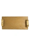 Tiramisu Resin Slate Cheese Platter In Gold
