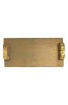 Tiramisu Resin Slate Cheese Platter In Gold