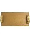 Tiramisu Resin Slate Cheese Platter With Handles In Yellow