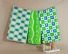 Tiramisu Retro Geometric Kitchen Towel Set In Green