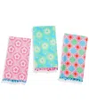 Tiramisu Retro Pop Floral Towel Set In Multi