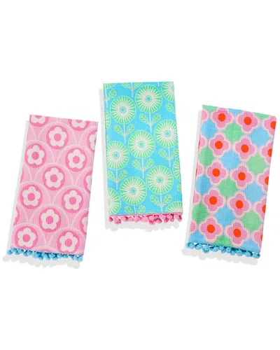 TIRAMISU TIRAMISU RETRO POP FLORAL TOWEL SET