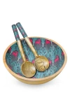 Tiramisu Salad Bowl Set In Blue
