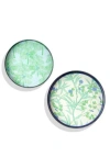 Tiramisu Savanna Pop Set Of 2 Metal Trays In Green