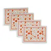 Tiramisu Scarlet Set Of 4 Placemats In Multi
