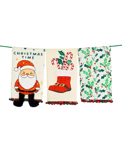 TIRAMISU TIRAMISU SET OF 3 THE JOLLY KITCHEN ARTISAN TEA TOWEL SET