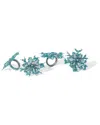 Tiramisu Set Of 4 Astralis Napkin Rings In Blue