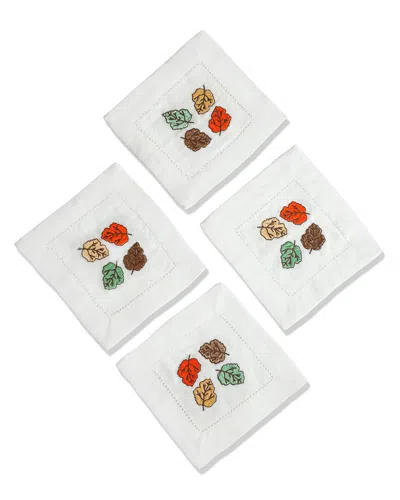 TIRAMISU TIRAMISU SET OF 4 AUTUMN COLOR PALETTE COCKTAIL NAPKINS