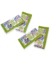 Tiramisu Set Of 4 Bluebell Symphony Block Print Napkins In Green