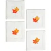 Tiramisu Set Of 4 Embroidered Coasters In White