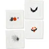 Tiramisu Set Of 4 Haunted Night Cocktail Napkins In Multi