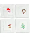 Tiramisu Set Of 4 Festive Cheer Cocktail Napkins