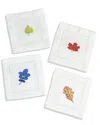 Tiramisu Set Of 4 Harvest Foliage Cocktail Napkins In Multi