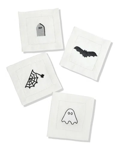 TIRAMISU TIRAMISU SET OF 4 HAUNTINGLY ELEGANT COCKTAIL NAPKINS