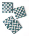 Tiramisu Set Of 4 Resin Coasters In Blue