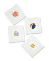 Tiramisu Set Of 4 Summer Breeze Cocktail Napkins