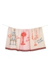 Tiramisu Set Of Three Vintage Celebration Kitchen Towels In Multi