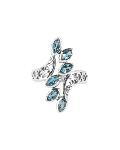 Tiramisu 925 Silver 0.18 Cts. London Blue Topaz Ring