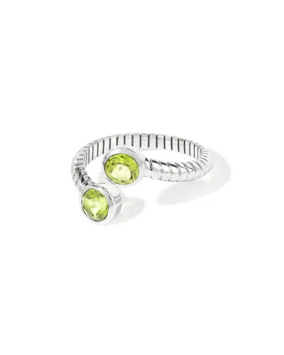 Tiramisu Silver 1.05 Ct. Tw. Peridot Bypass Ring