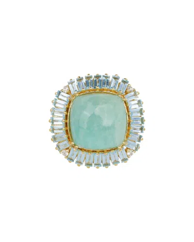 Tiramisu Silver 11.27 Ct. Tw. Gemstone Ring In Blue