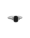 Tiramisu Silver 1.30 Ct. Tw. Balck Onyx Ring