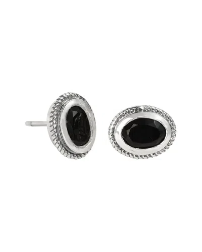 Tiramisu Silver 1.40 Ct. Tw. Black Onyx Earrings