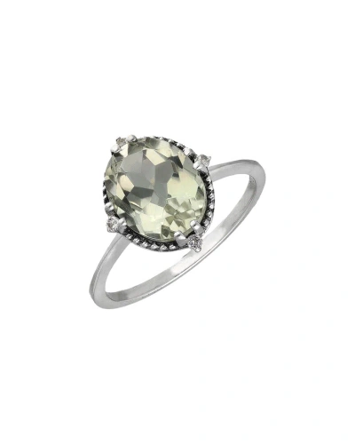 Tiramisu Silver 2.50 Ct. Tw. Gemstone Ring In Metallic