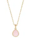 Tiramisu Silver 2.30 Ct. Tw. Pink Opal Necklace