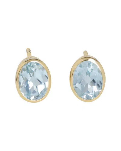 Tiramisu Silver 3.15 Ct. Tw. Sky Blue Topaz Studs