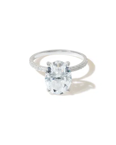 Tiramisu Silver 4.69 Ct. Tw. Moissanite Solitaire Ring In Metallic