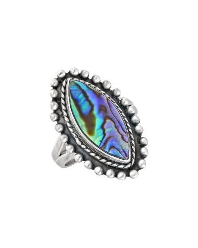 Tiramisu Silver 5.85 Ct. Tw. Abalone Shell Ring In Multi