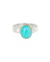 Tiramisu Silver 5.15 Ct. Tw. Amazonite Ring