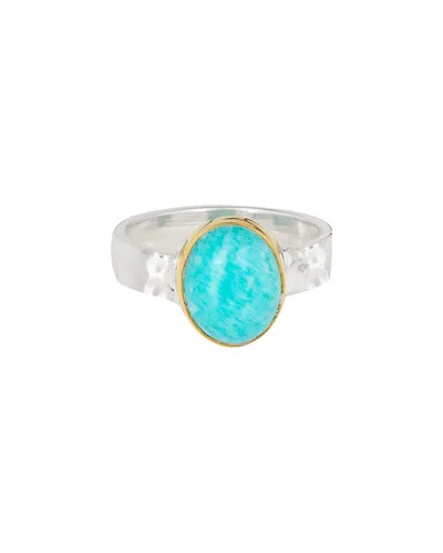 Tiramisu Silver 5.15 Ct. Tw. Amazonite Ring