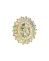 Tiramisu Silver 7.73 Ct. Tw. Gemstone Ring