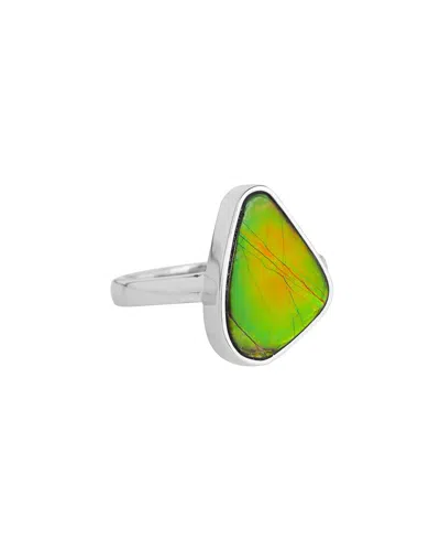 TIRAMISU TIRAMISU SILVER 9.20 CT. TW. AMMOLITE RING
