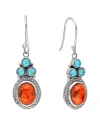Tiramisu Silver Gemstone Earrings