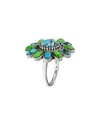 Tiramisu Silver Gemstone Ring