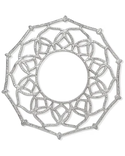 Tiramisu Silver Shimmer Metallic Charger Plate
