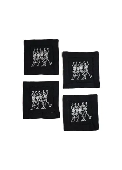 Tiramisu Skeleton Dance Cocktail Napkins
