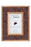 Tiramisu Stone Embellished Picture Frame In Burgundy