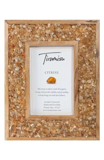 Tiramisu Stone Embellished Picture Frame In Brown