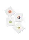 Tiramisu Set Of 4 Summer Breeze Cocktail Napkins