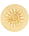 Tiramisu Sunburst Petal Weave Metal Placemat