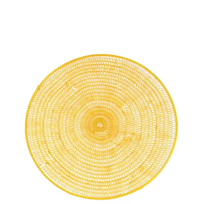 Tiramisu Sunlace Spiral Metal Placemat In Yellow