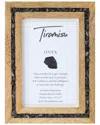 Tiramisu Sunset Crest Black Onyx 4x6 Picture Frame In Black