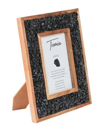 TIRAMISU TIRAMISU SUNSET CREST BLACK ONYX PICTURE FRAME SET