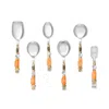 Tiramisu Sunset Glow Serving Spoons (set Of 6)