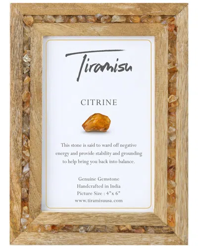 Tiramisu Sunshower Citrine 4x6 Picture Frame In Yellow