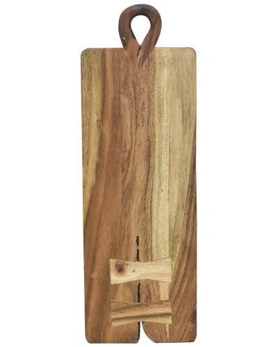 Tiramisu Teardrop Acacia Wooden Cheese Platter In Brown
