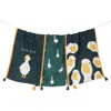 Tiramisu The Anatole Duck Set Of 3 Cotton Kitchen Towels In Green